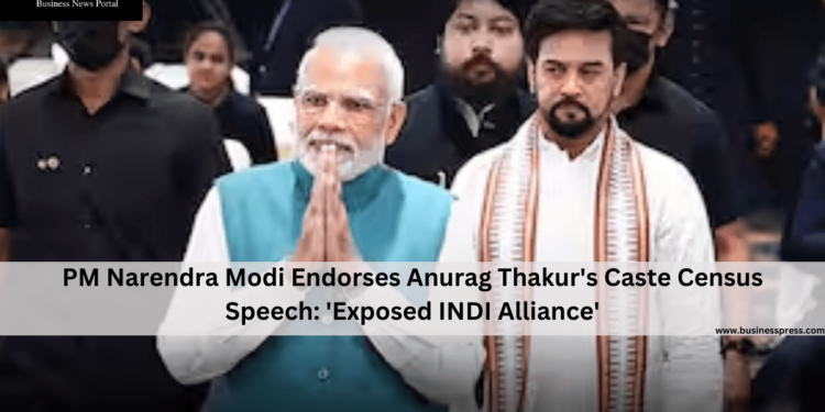 PM Narendra Modi Endorses Anurag Thakur's Caste Census Speech: 'Exposed INDI Alliance'