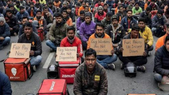 Gig workers strike
