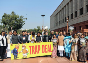 US–India Trade Deal Protest