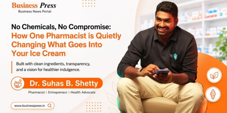Iceberg Organic Ice CreamsDr. Suhas B. Shetty Organic Ice Cream India India's First Organic Ice Cream Brand Healthy Ice Cream Brand Clean Label Ice Cream Organic Creamery A2 Milk Ice Cream Organic Desserts India Startup Success Story Entrepreneur Success Story