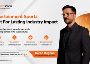 Karan Rughani Founder and CEO of Entertainment Sportz sharing his entrepreneurial success story and business journey in India's event management industry.