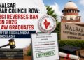 NALSAR University of Law campus building in Hyderabad amid Bar Council enrolment row