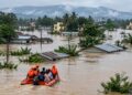 Urban flooding in India during heavy rainfall