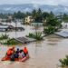 Urban flooding in India during heavy rainfall