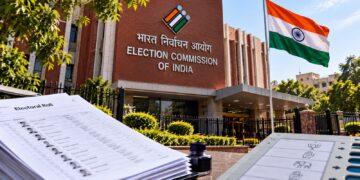 Gyanesh Kumar ECI row and Election Commission of India headquarters during SIR dispute