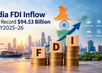 India FDI Hits Record $94.53 Billion in FY2025–26