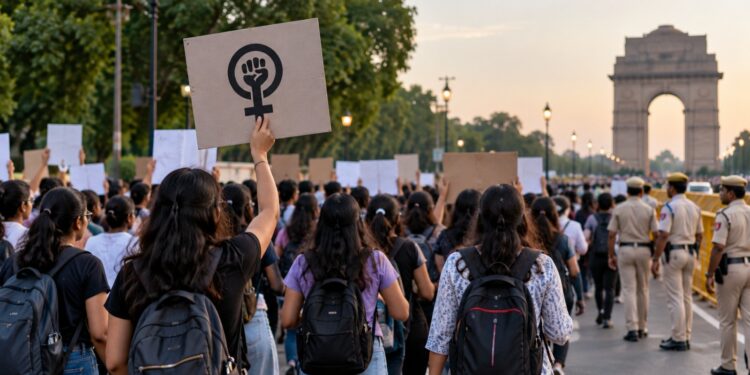 Delhi women safety protests demanding safer public spaces