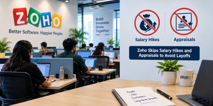 Zoho Skips Salary Hikes and Appraisals to Avoid Layoffs in 2026